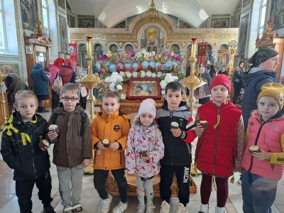 17 апреля Дети подготовительной группы ходили в Храм